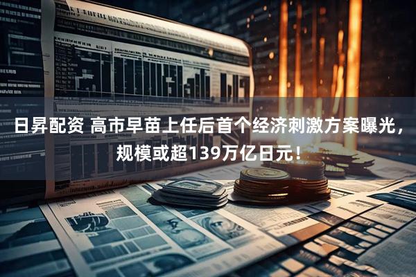 日昇配资 高市早苗上任后首个经济刺激方案曝光，规模或超139万亿日元！